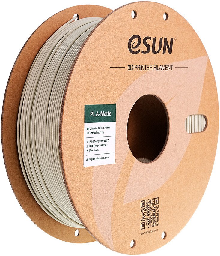 Филамент eSUN PLA-Matte PLA-MT175LK5B1 (1.75 мм, 5 кг, светлый хаки) Филамент eSUN PLA-Matte PLA-MT175LK5B1 (1.75 мм, 5 кг, светлый хаки)