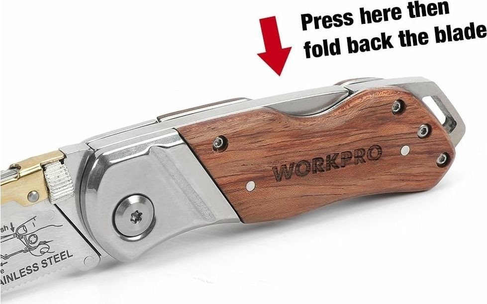 Нож строительный Workpro WP211014