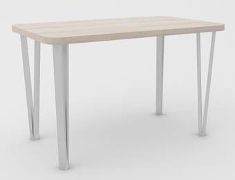 Кухонный стол Hype Mebel Польский 110x70 (белый/древесина белая)