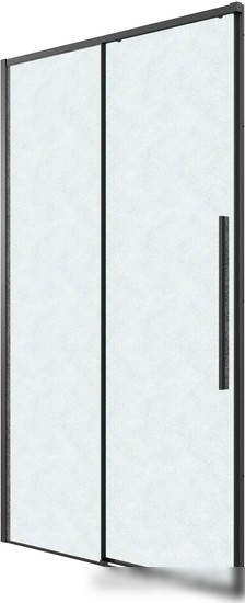 Душевая дверь Grossman Galaxy 100.K33.01.140.21.02 140x195 (черный матовый/стекло шиншилла)