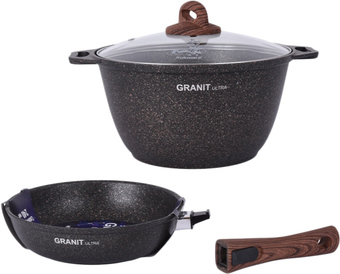 Набор кастрюль Kukmara Granit Ultra №18 нкп18го