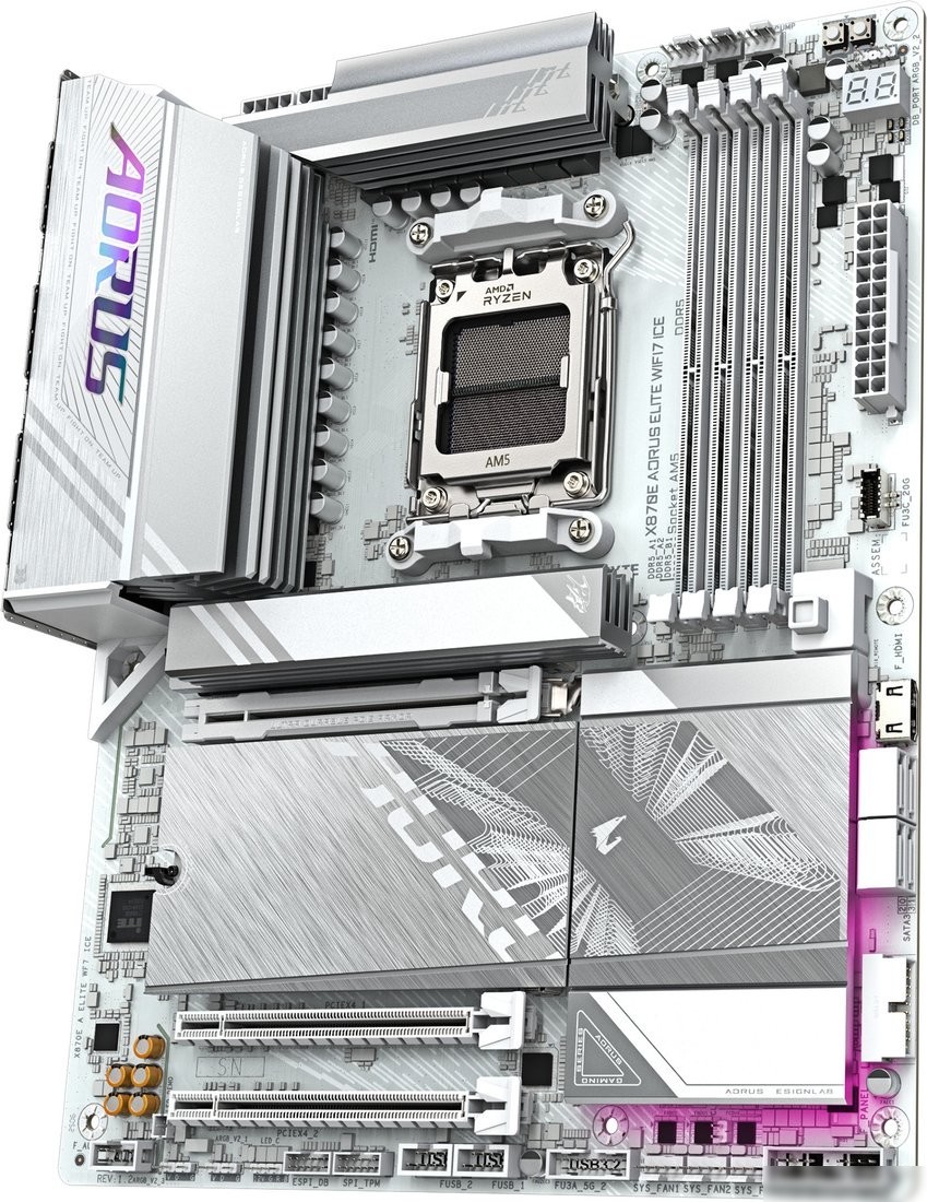 Материнская плата Gigabyte X870E Aorus Elite WiFi7 Ice