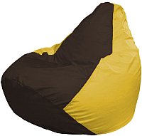 Кресло-мешок Flagman Груша Супер Мега 4XL Г5.1-320 (коричневый/желтый)