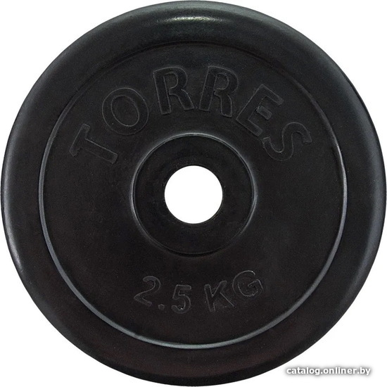 Диск Torres PL50692 25 мм 2.5 кг (черный) Диск Torres PL50692 25 мм 2.5 кг (черный)