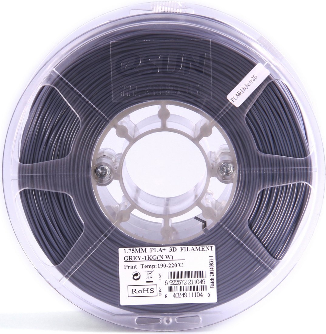 Пластик eSUN PLA+ 1.75 мм 1000 г (серый)