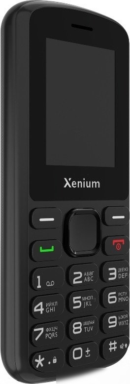 Кнопочный телефон Xenium X170 (черный)