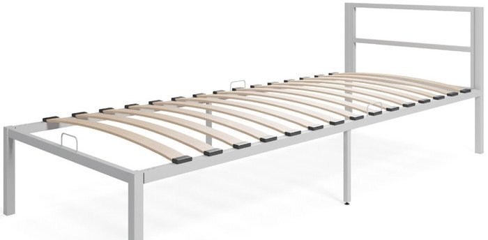 Кровать Князев Мебель Берта 90x200 БА.90.200.С (серый муар)
