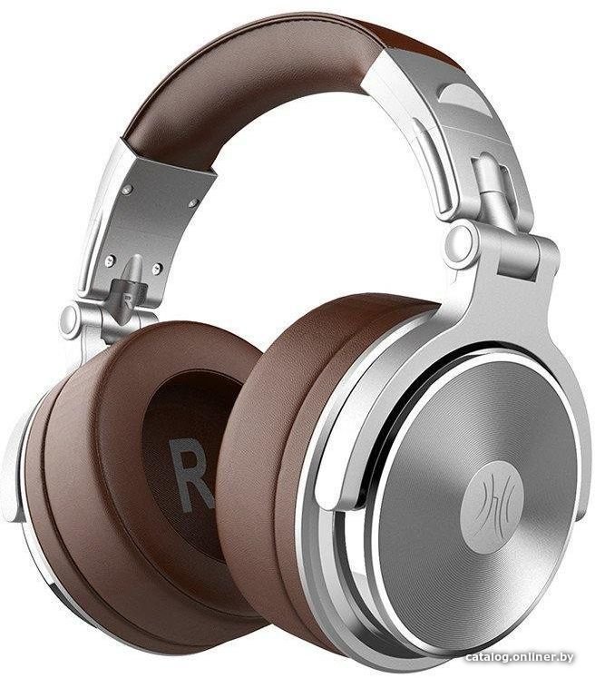 Наушники OneOdio Studio Pro 30 (серебристый/коричневый)