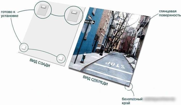 Картина на стекле Stamprint Городская улочка 1 ST014 (50x50)