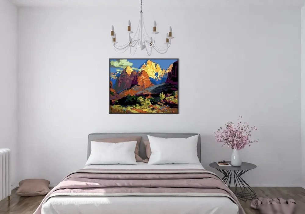 Картина по номерам PaintLine Франц Бишофф. Горный пейзаж PL-00179