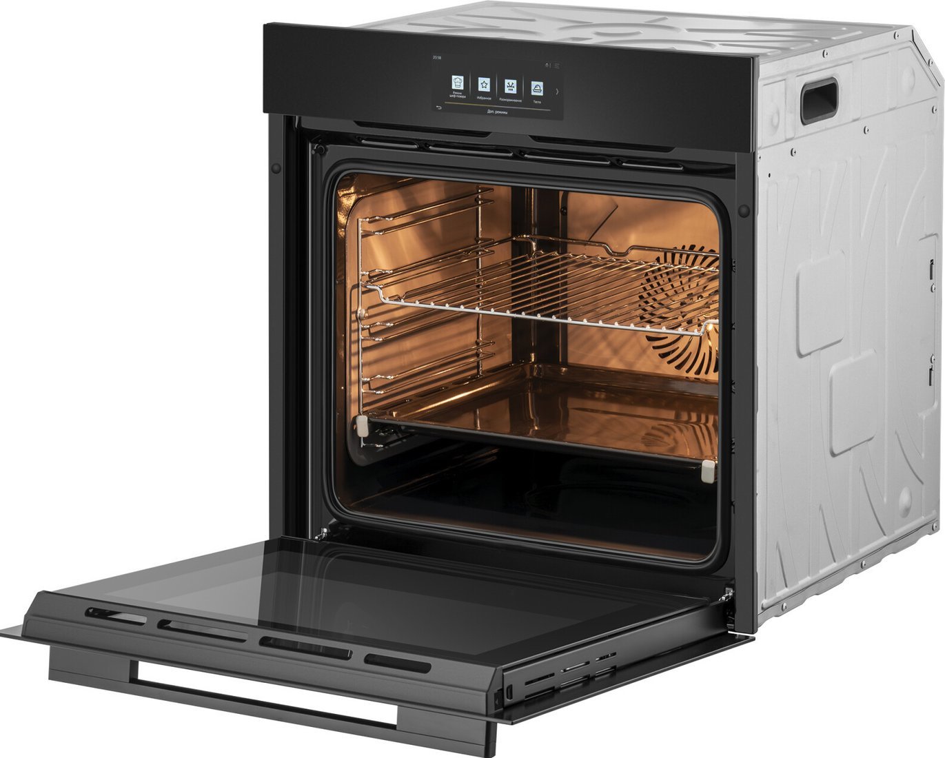 Электрический духовой шкаф Weissgauff EOM 899 Color Touch Black Matt