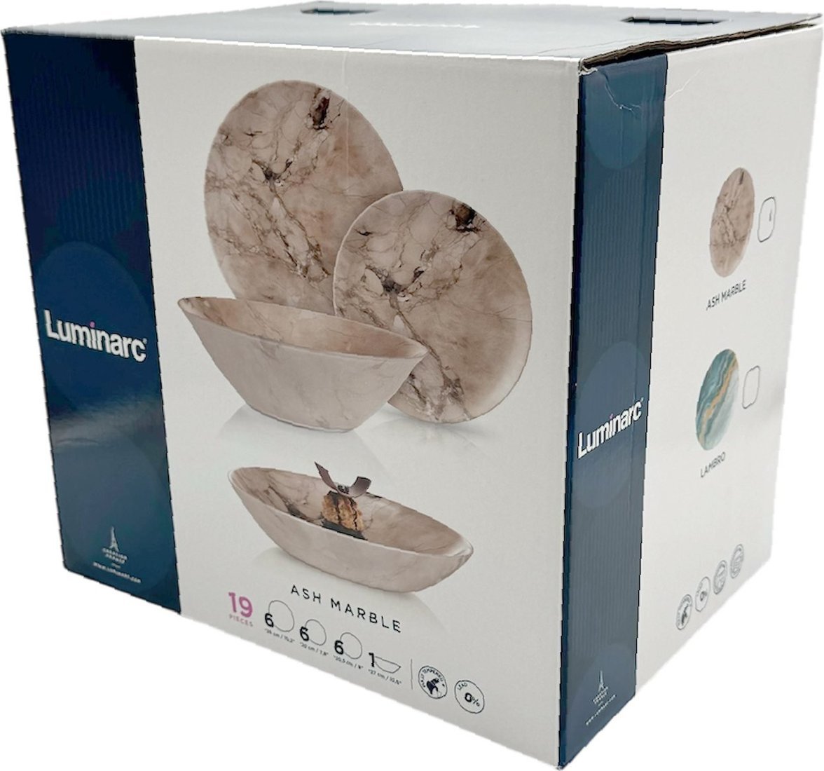 Столовый сервиз Luminarc Ash Marble V8578 (19пр)
