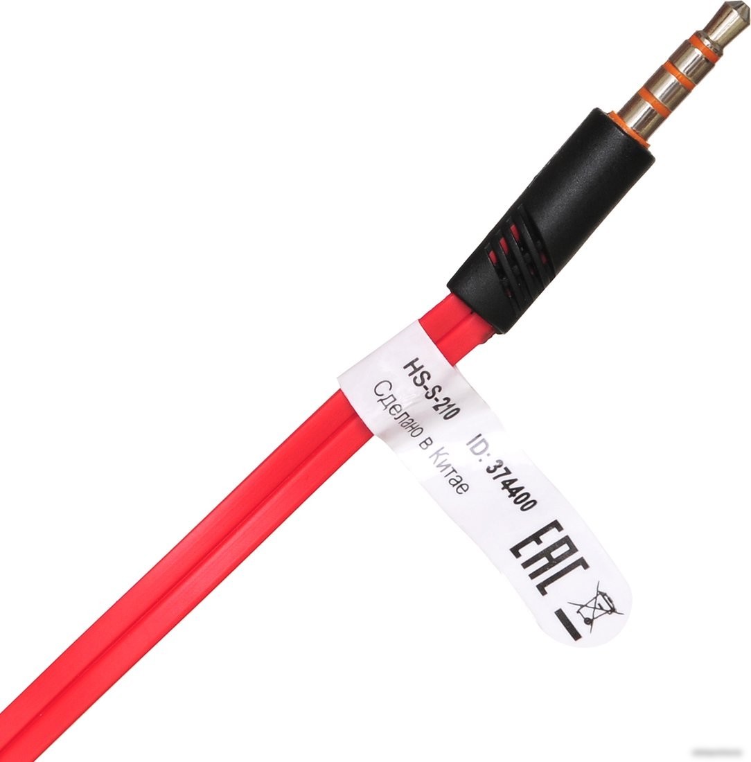 Наушники Оклик HS-S-210 (красный)