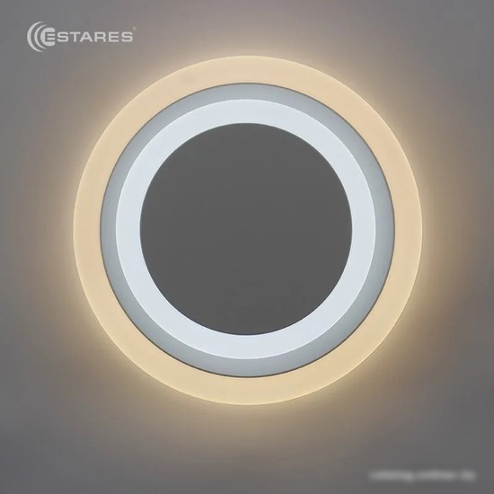 Бра Estares Geometria Round 12W 2R-185x53-WHITE/WHITE-220-IP20_2021