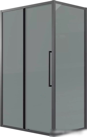 Душевая стенка Grossman Cosmo 90x195 200.K33.02.90.21.10 (черный матовый/стекло тонированное)