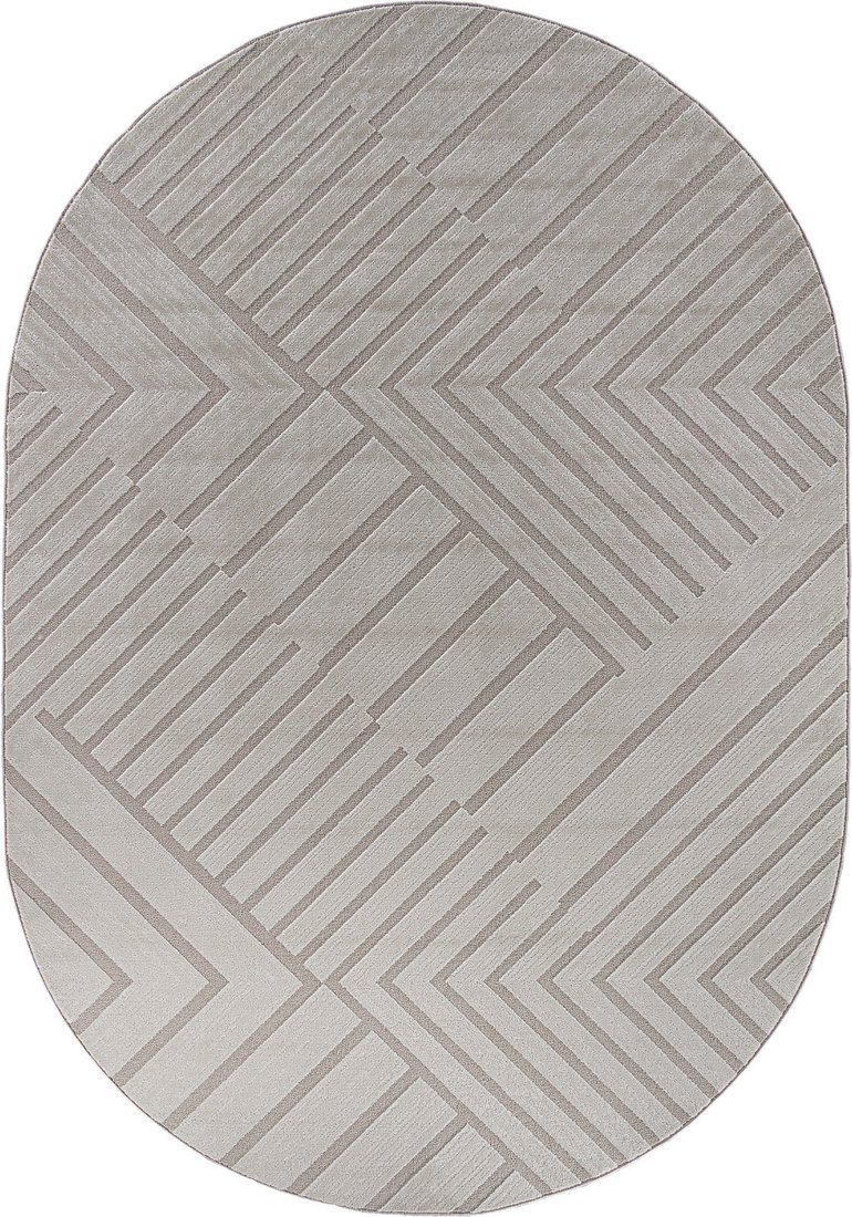 Ковер для жилой комнаты Merinos Dios F438-OVAL-LIGHT BEIGE (2x4)