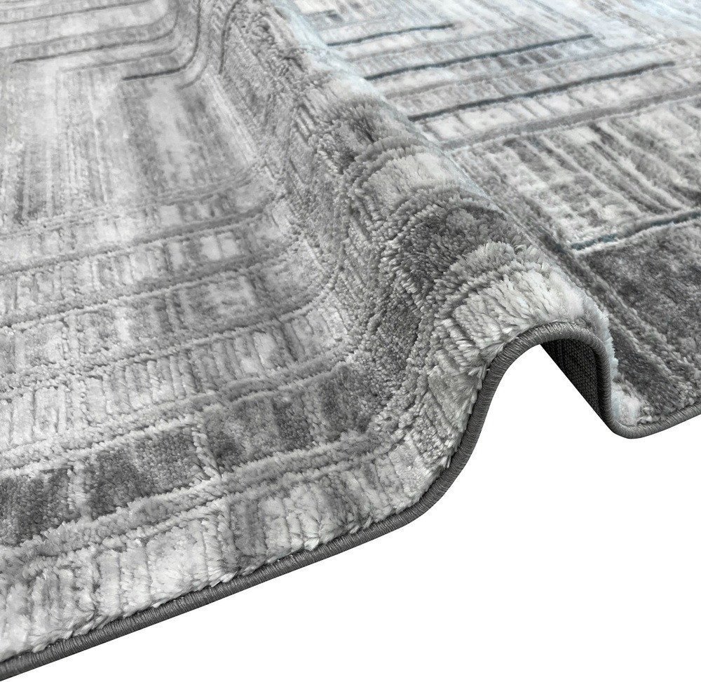 Ковер для жилой комнаты Safyun Eva LZ137-GREY-BLUE (0.8x1.5)