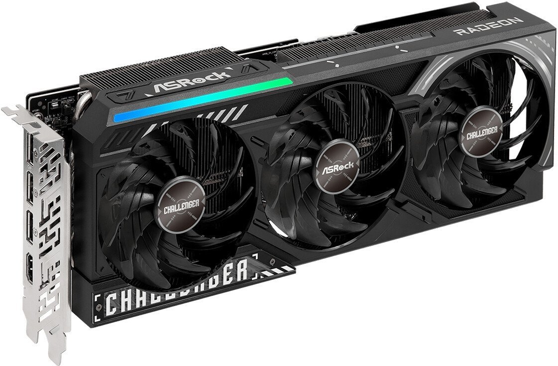 Видеокарта ASRock AMD Radeon RX 9070 XT Challenger 16GB RX9070XT CL 16G