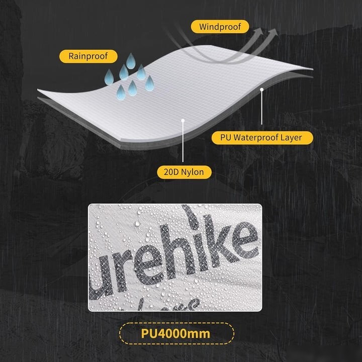 Треккинговая палатка Naturehike Mongar Ultralight 2 210T (зеленый)