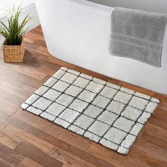 Коврик для ванной Swensa Note 50x80см SWM-5010WHT-B (белый)
