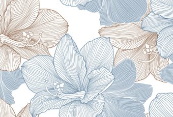 Фотообои Vimala Векторные цветы 14 270x400