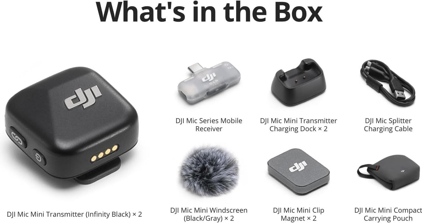Радиосистема DJI Mic Mini (2TX + 1 Mobile RX)