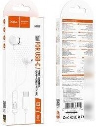 Наушники Hoco M117 USB Type-C (белый)