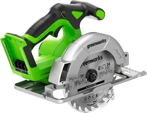 Дисковая (циркулярная) пила Greenworks GD24CS165 1501607 (без АКБ)