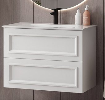 Belux Тумба под умывальник София НП 95-02 (1, белый глянцевый)