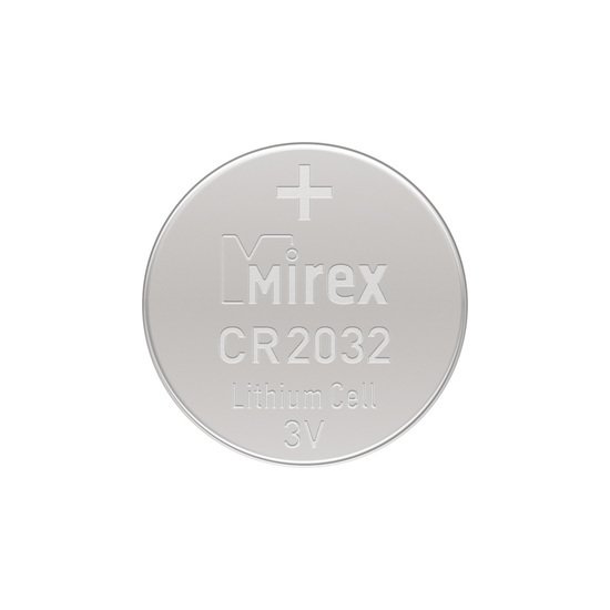 Батарейка Mirex CR2032 литиевая блистер 2 шт 23702-CR2032-E2