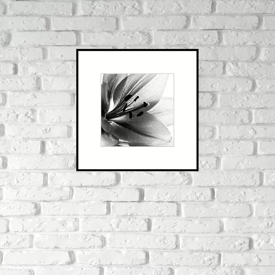 Картина Stamprint Листья 1 BW007 (50x50)