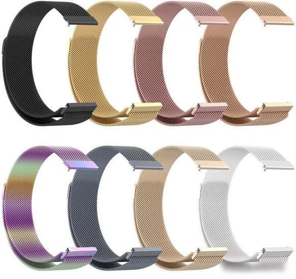 Браслет Rumi Milanese loop металлический 20 мм (синий)