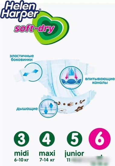 Подгузники Helen Harper Soft & Dry XL (40 шт)