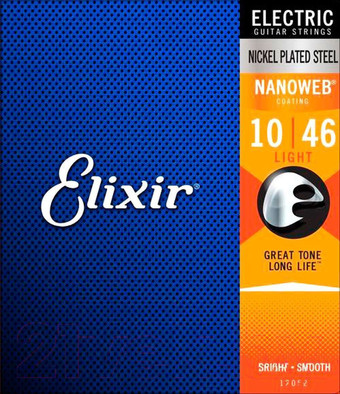 Струны для гитары Elixir Strings Nanoweb 12052 10-46