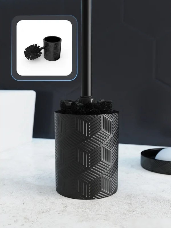 Ершик для унитаза FORA Delicate Black FOR-DLB025
