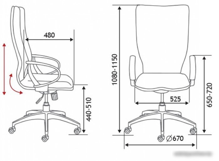 Кресло Norden IQ CX0898H-1-60 (черный/серо-голубой)
