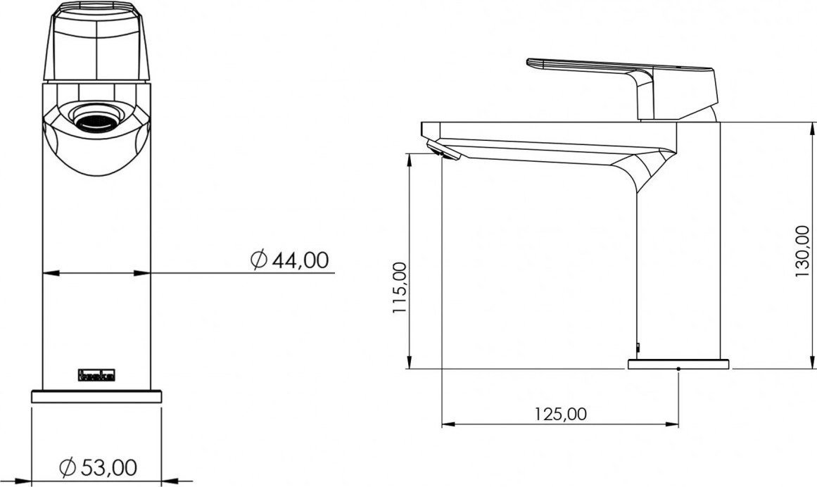 Смеситель Teska Quars Е5616