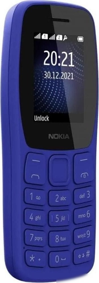 Кнопочный телефон Nokia 105 (2022) Dual SIM TA-1416 (синий, без З/У)