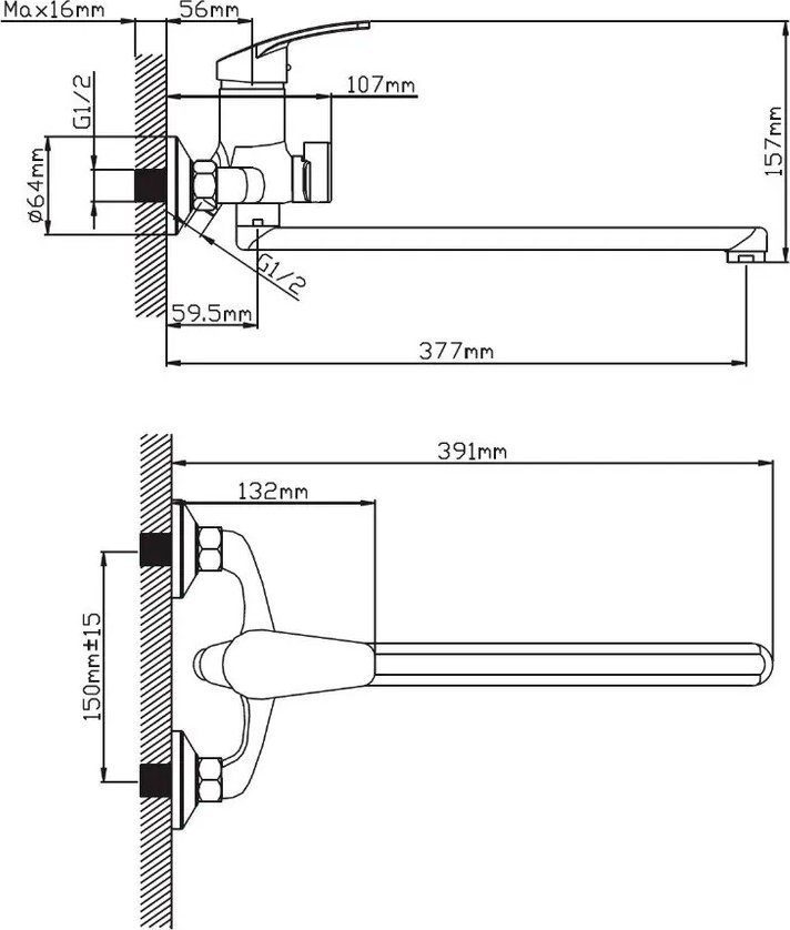 Смеситель Cronwil CP036-22M