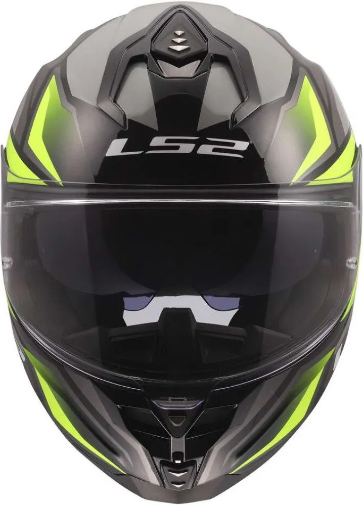 Мотошлем LS2 FF817 Challenger II Viper (2XL, серый/желтый)
