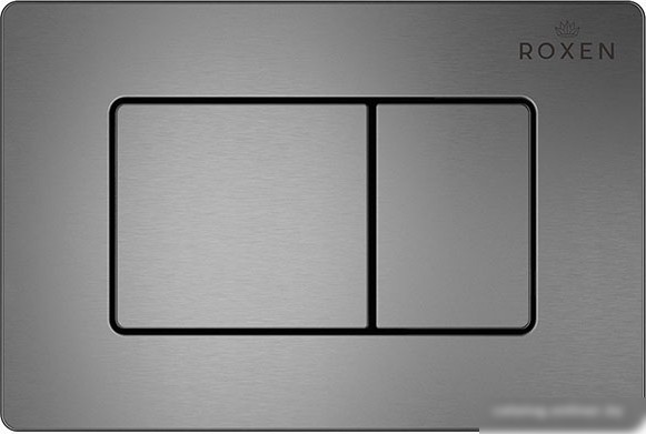 Унитаз подвесной Roxen Simple Compact в комплекте с инсталляцией StounFix Slim 6 в 1 954681 (кнопка: оружейная сталь)