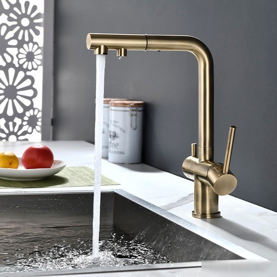 Смеситель Paulmark Serpentine SE213222-BR (бронза)