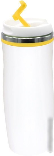 Термокружка UTTA Latte 5003.06 0.42л (белый/желтый)