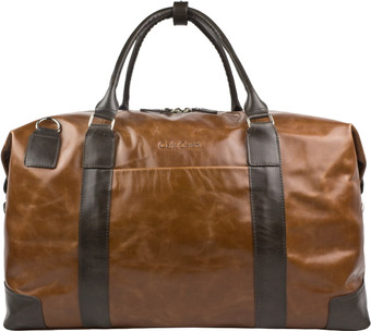 Дорожная сумка Carlo Gattini Fidenza Premium 4036-03 (коньячный/темно-коричневый)