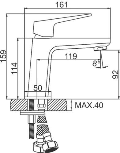 Смеситель Ledeme L1081