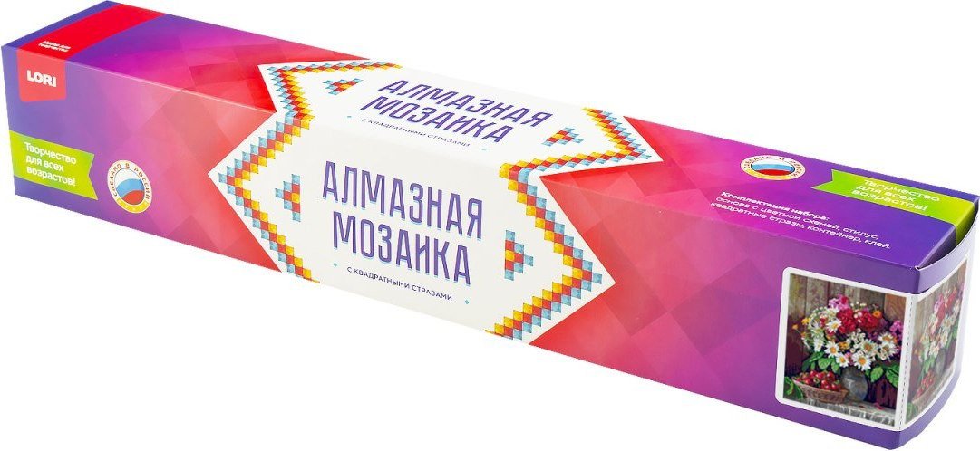 Алмазная мозаика Lori Цветы с клубникой Ам-140