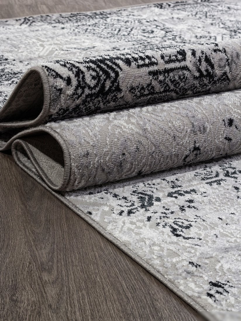 Ковер для жилой комнаты Merinos Palermo F281-STAN-DARK-GRAY (1x2)