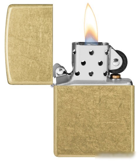Зажигалка Zippo Street Chrome Classic Street Brass 48267