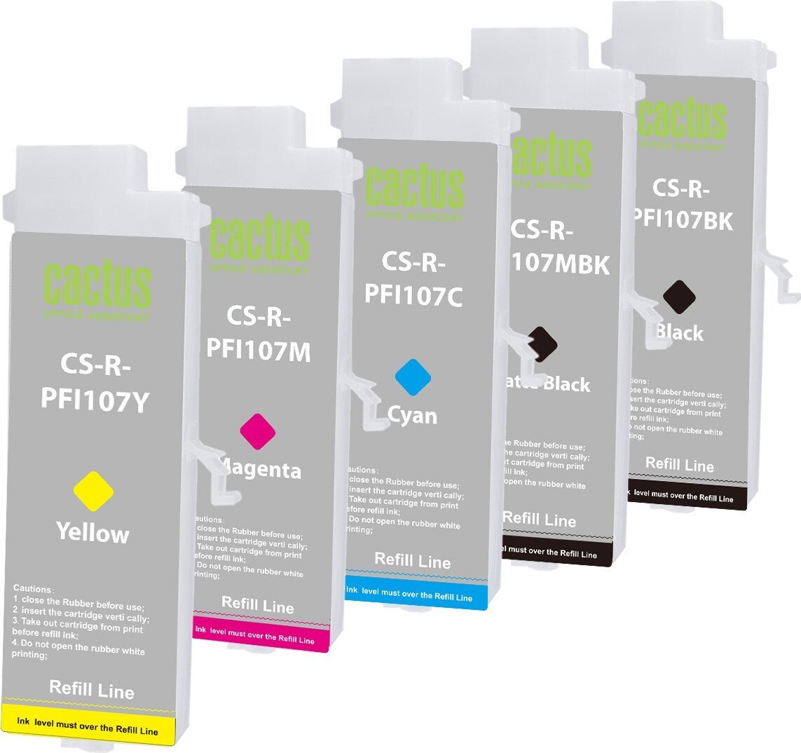 Картридж CACTUS CS-R-PFI107SET без чипа
