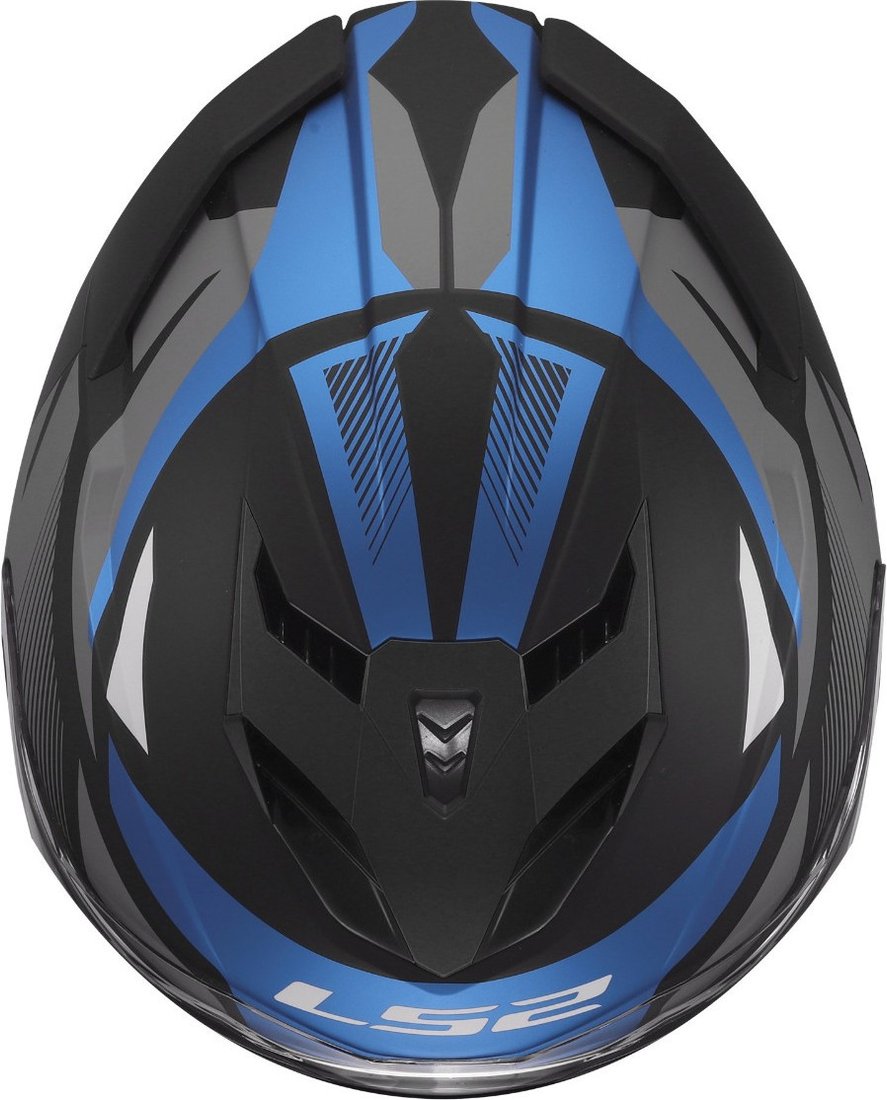Мотошлем LS2 FF818 Storm III Komai (3XL, черный/синий)